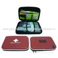 Car first-aid kits with flashlight and emergency blanket, in EVA hard case